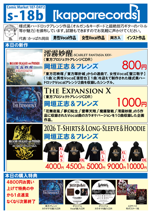 当日のお品書き１ | [kapparecords]